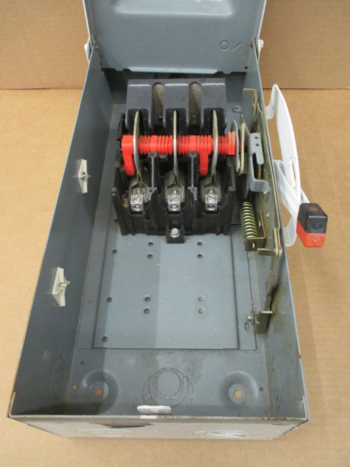 Square D HU362RB Safety Switch 60 Amp 600 Volt Series E1 Non fusible