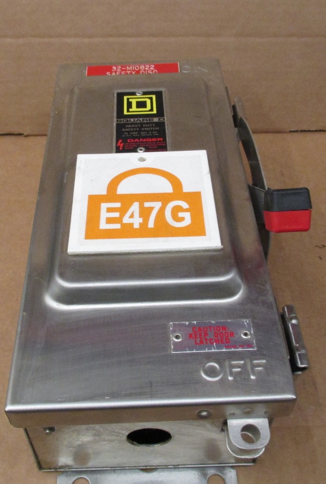 Square D HU361DSEI Heavy Duty Safety Switch 30 Amp 600VAC STAINLESS