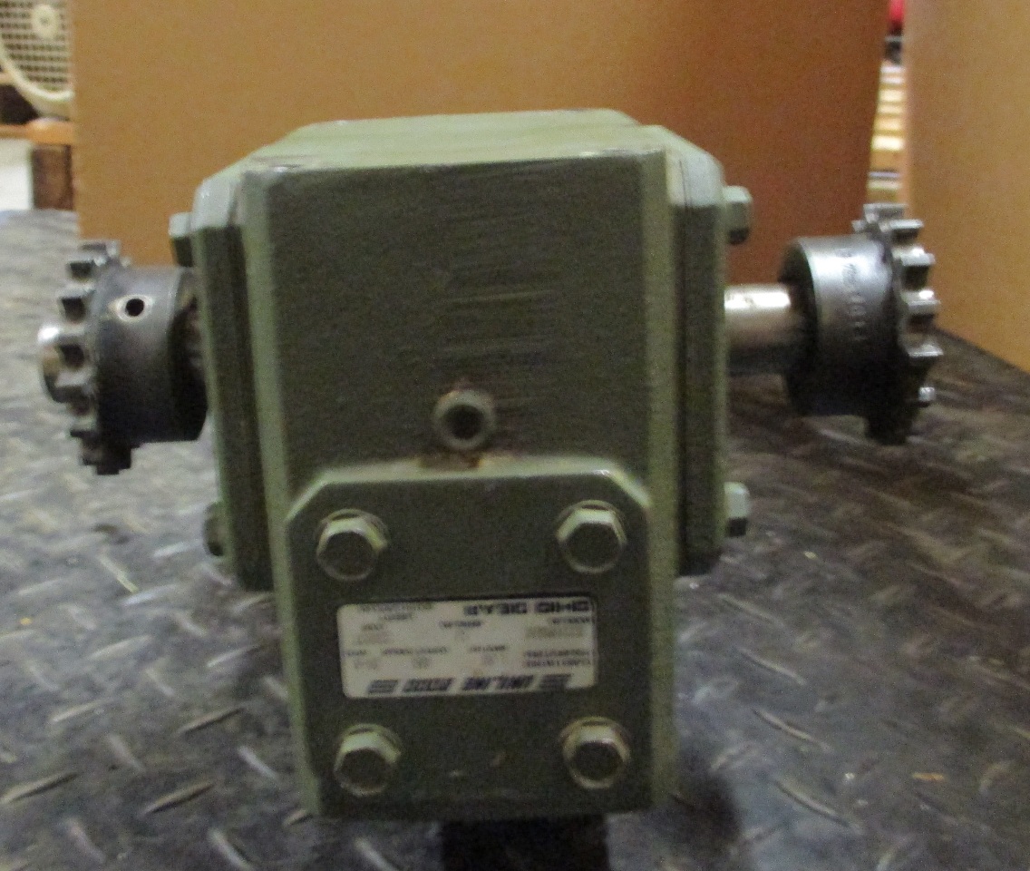 BALDOR KBM3454 GEAR MOTOR w/OHIO GEAR REDUCER 132206MQ56 RATIO 20 A