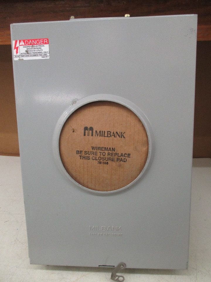 Milbank Meter Socket 757 Series Type 3R enc, 125 amp 4wire 600 vac