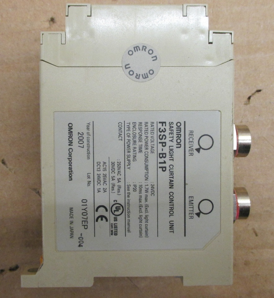 Omron Safety Light Curtain Control F3sp B1p Daves Industrial