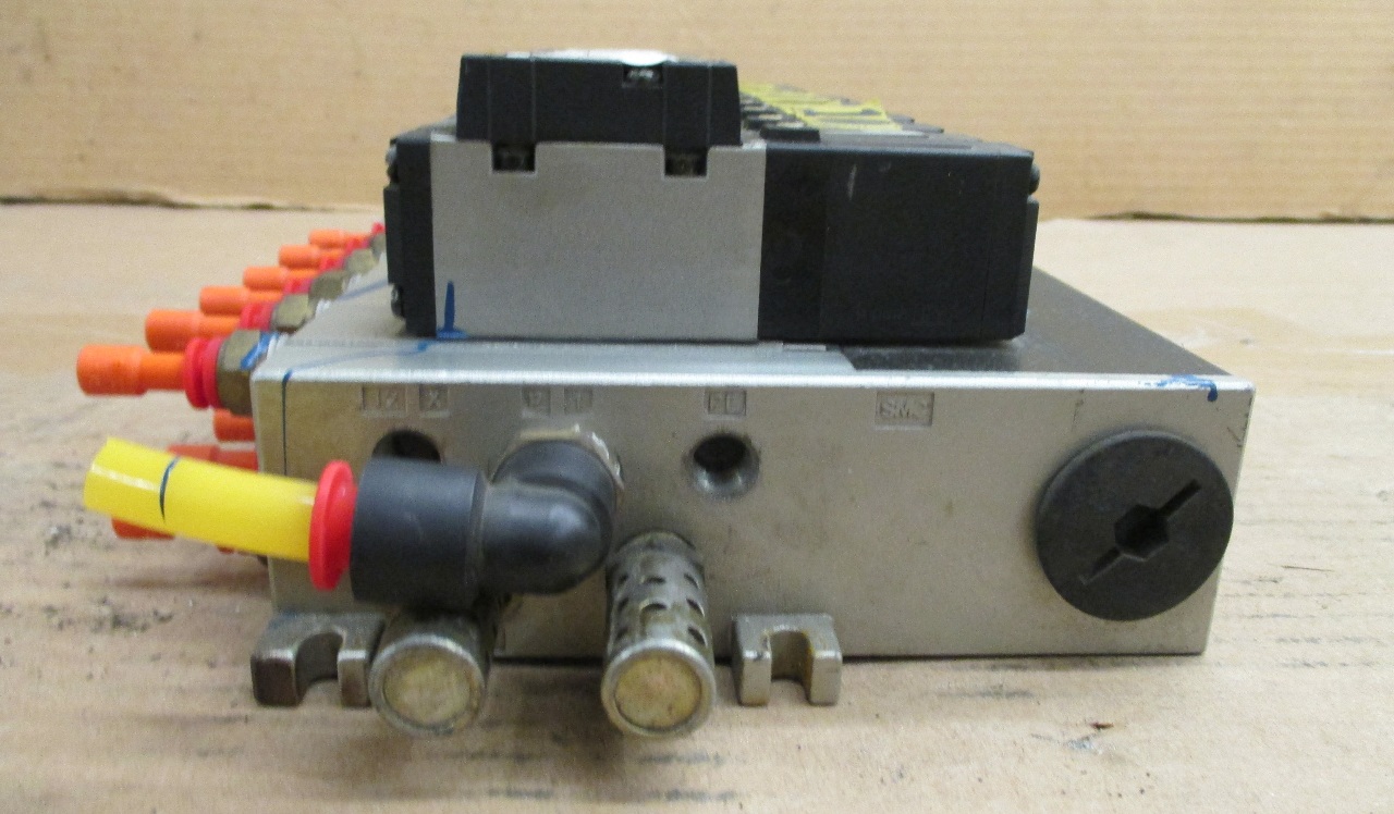 SMC NVFS21003FZ 12 Valve Bank with Solenoids Daves Industrial