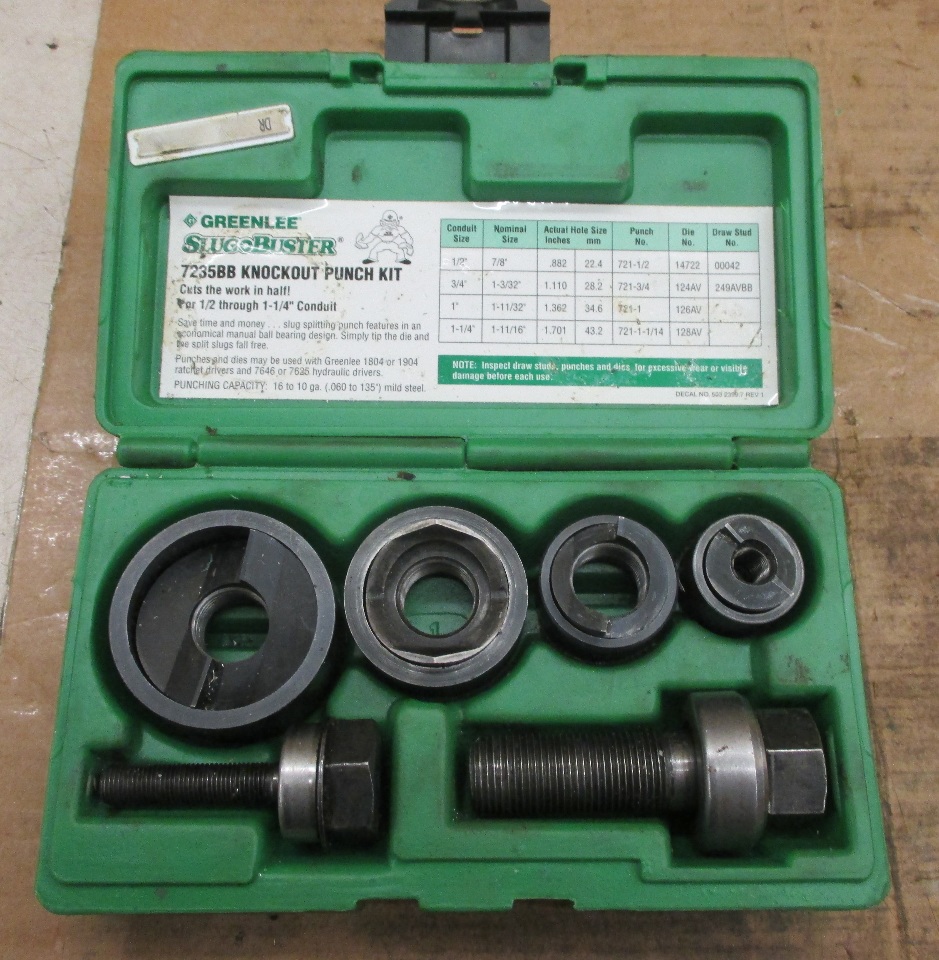 Greenlee 7235BB Slug Buster Knockout Kit Daves Industrial Surplus LLC