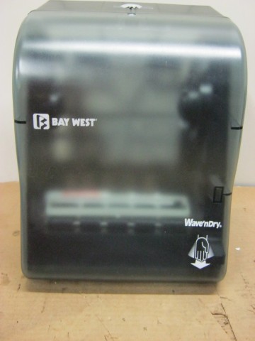 Bay West Hands - Free Wave-N-Dry Hand Towel Dispenser w/ Lock Key