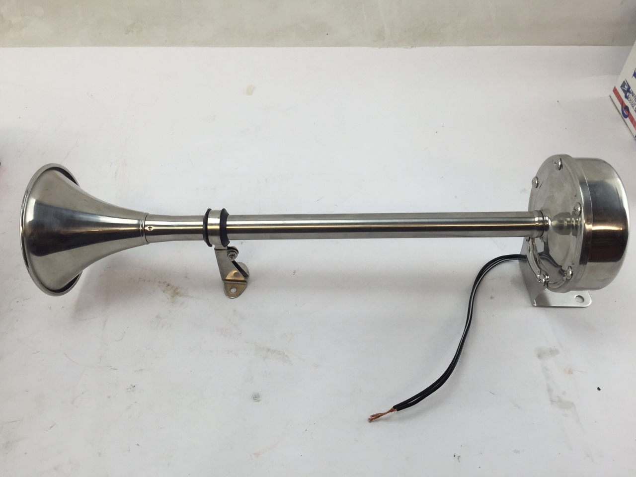 Marinco Single Trumpet Electric Horn, Stainless Steel Lotastock