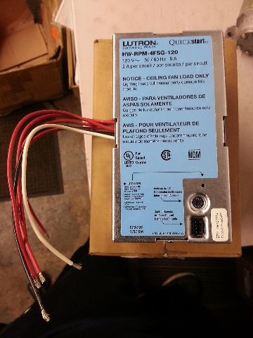 Lutron Hw Rpm 4fsq 120 Quiet Fan Speed Control Module S 41 2