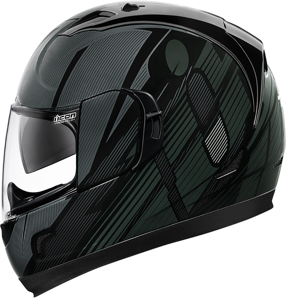 Icon Black Alliance GT Primary Motorcycle Helmet Internal Drop Shield