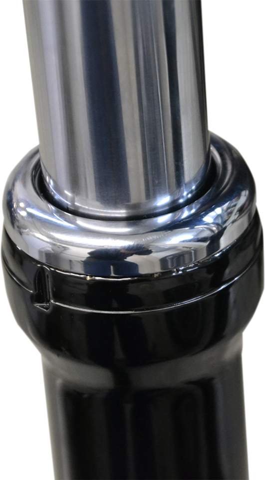 La Choppers Pair Chrome 39mm Fork Dust Caps 84-19 Harley Dyna Sportster