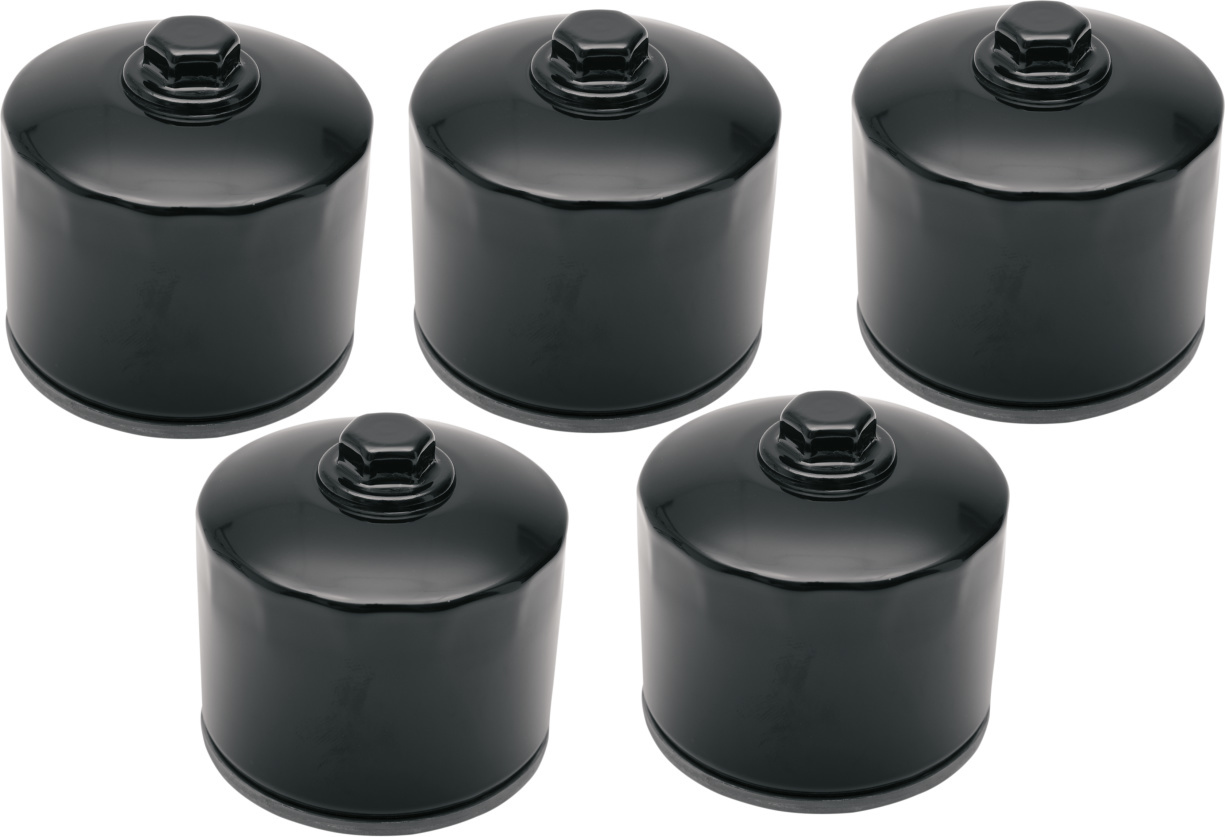 Drag Specialties Black 5 Pack Oil Filter Nut for 8084 Harley Touring