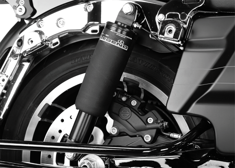 Legends Black Rear Air Shock Kit 2017 Harley Davidson Touring Bagger