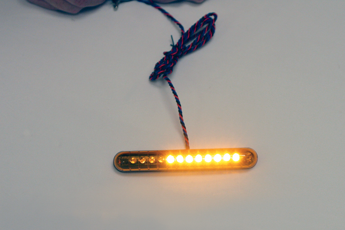 Custom Dynamics Knight Riderz Amber LED Universal Motorcycle Light Bar Harley JT's CYCLES