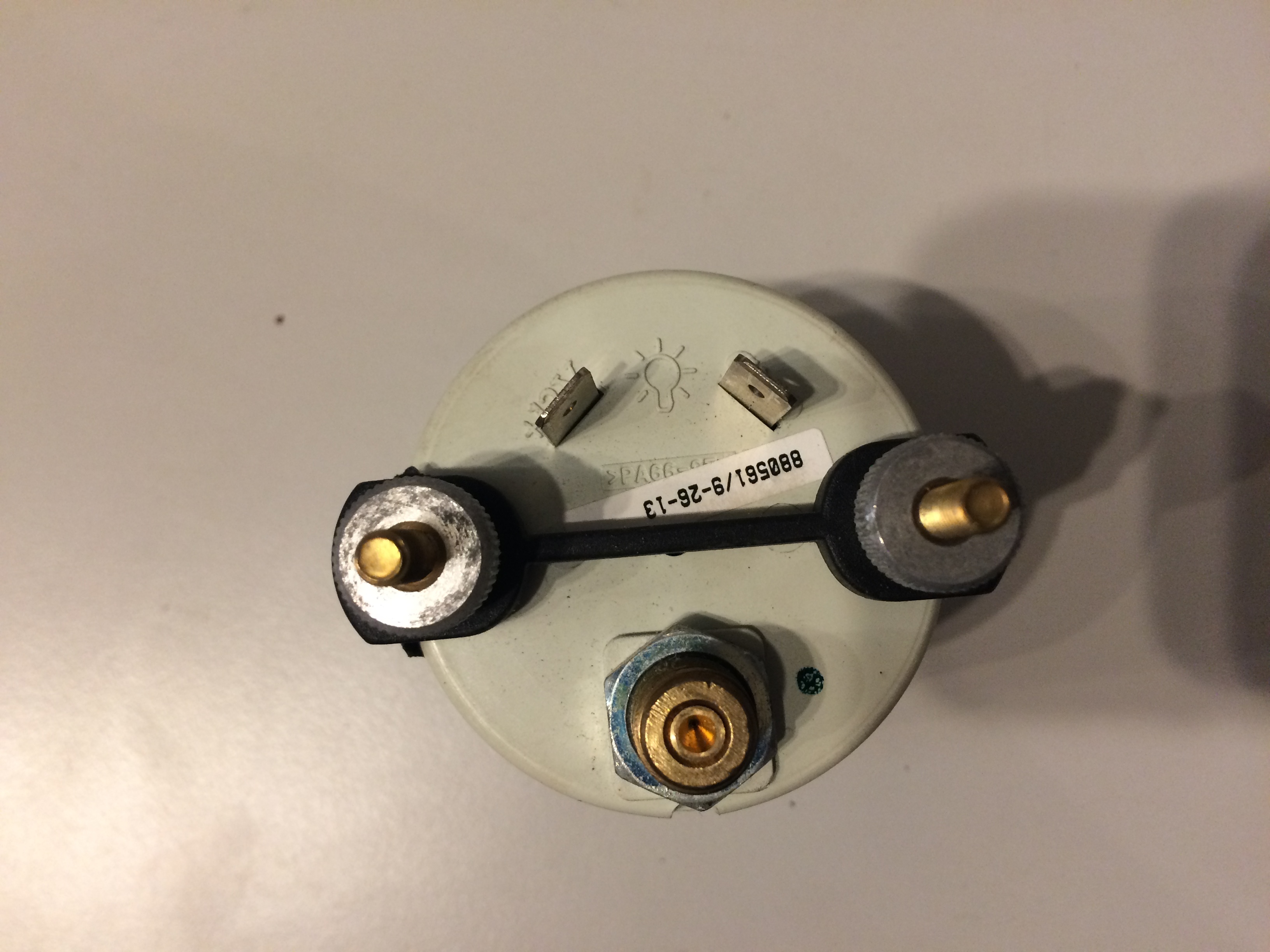 Legends Chrome Spun Aluminum LED Front Fairing PSI Air Gauge Harley