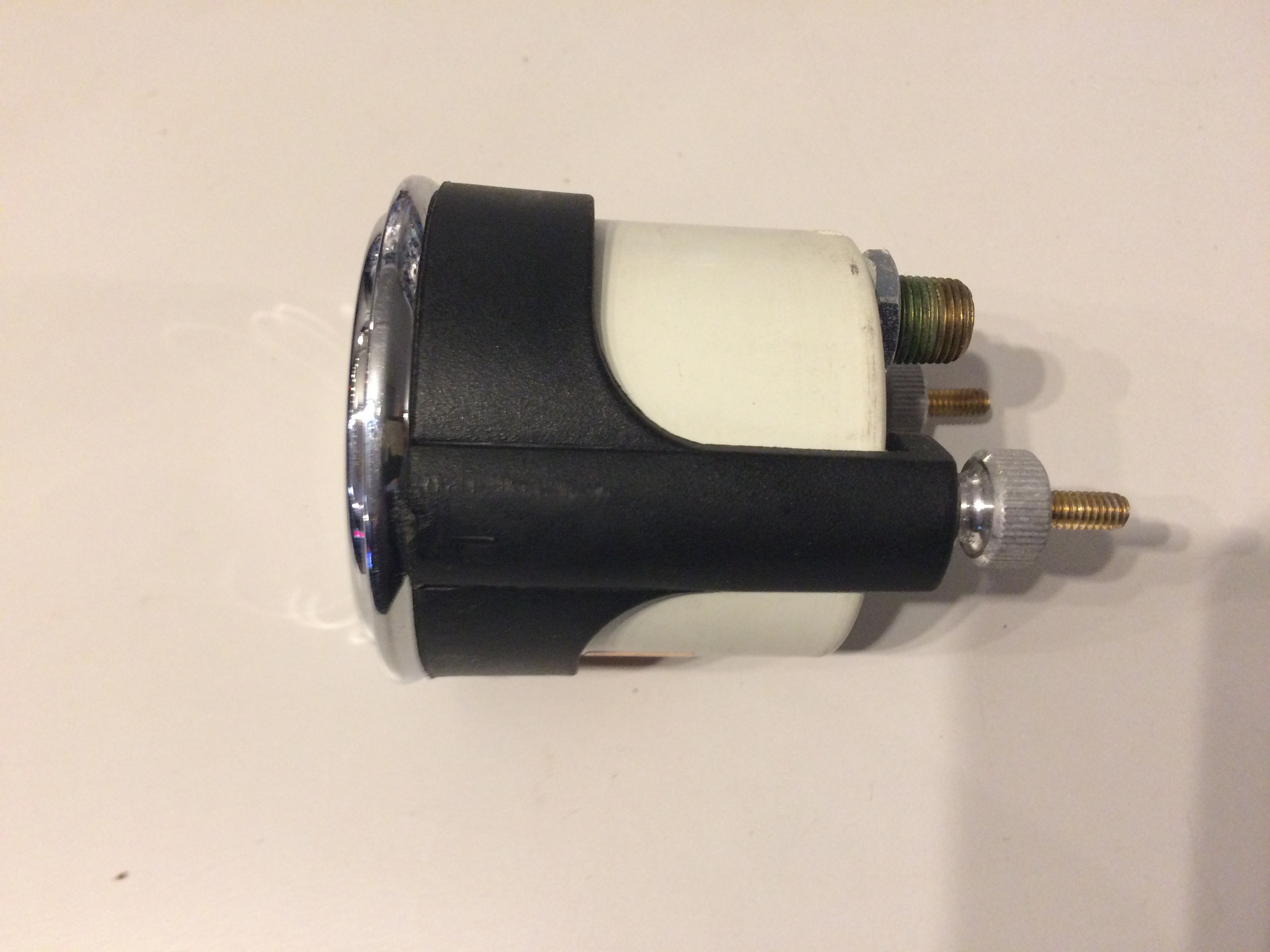 Legends Chrome Spun Aluminum LED Front Fairing PSI Air Gauge Harley