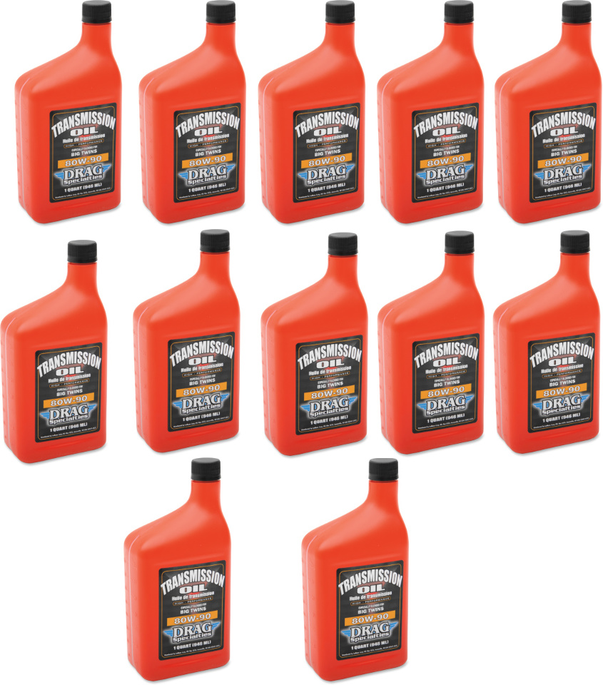Drag Specialties 80w90 Big Twin Motorcycle 12 Pack Transmission Oil For