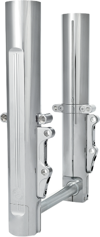 Performance Machine Dual Disc Chrome Lower Fork Legs for 08-13 Harley Touring