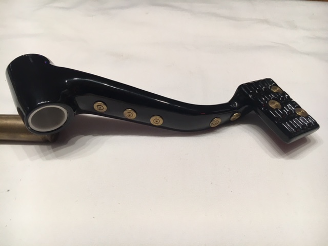 JT's Cycles genuine once fired .223 bullets black Brake Pedal Harley sportster