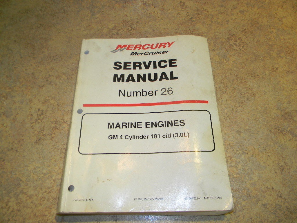 Mercury service Manual Number 26 861329 ...