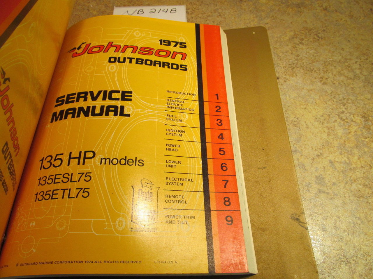 ... 1975 Johnson Evinrude Outboard Service Manual Year Set 2-135 HP
