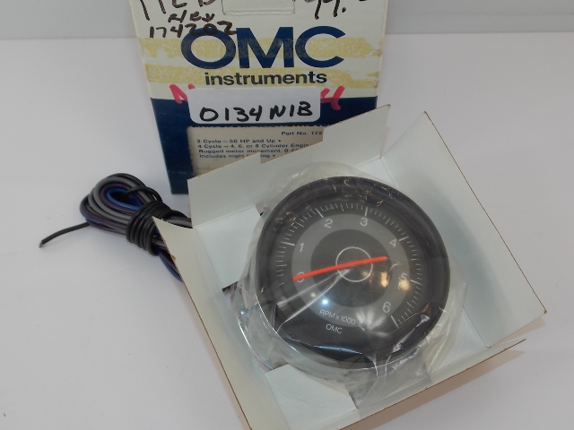 OMC Johnson Evinrude Universal Tachometer 1976-1985 50 HP & up 172931