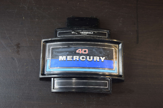 1975-89 Mercury Thunderbolt Front Cover Medallion 6347A20 6347A6 35 40 HP 2 cyl