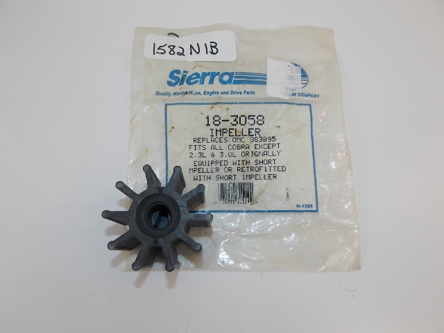 NEW Sierra Impeller 18-3058 Replaces 983895