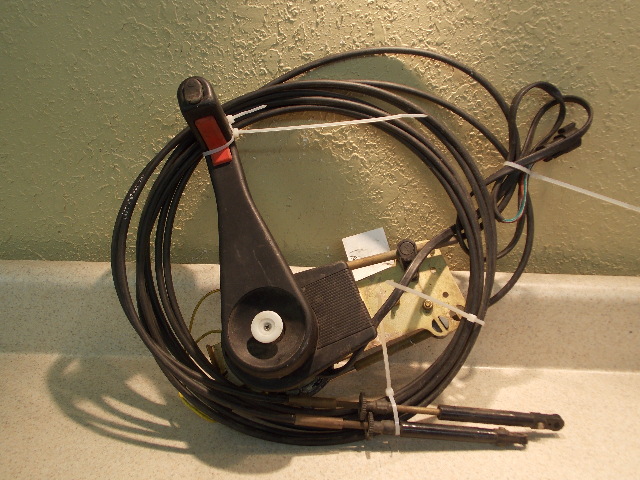 Johnson Evinrude Remote Control Box with 12 Foot Cables