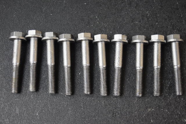 1968-05 Johnson Evinrude Cylinder Head Bolt Set (10) 305027 20 25 28 30 33 35 40