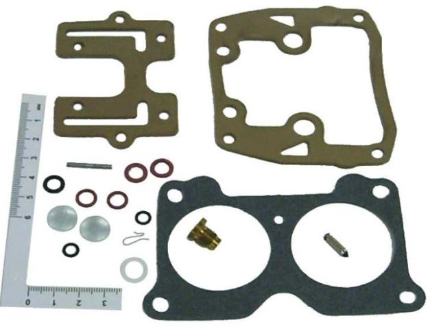 NEW! 1975-98 Sierra Carburetor Kit 18-7046 rep Johnson Evinrude 434888 85-235 HP