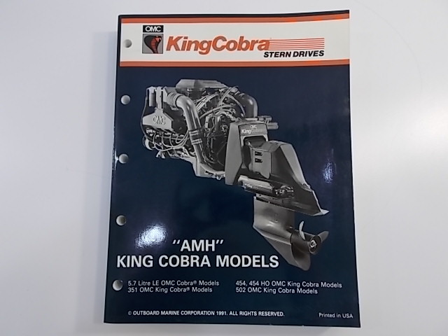 1992 OMC King Cobra Owners Manual 5.7L 351 454 502 508149