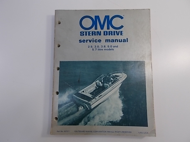 OMC Service Manual 1985 2.5 3.0 3.8 5.0 5.7 507511