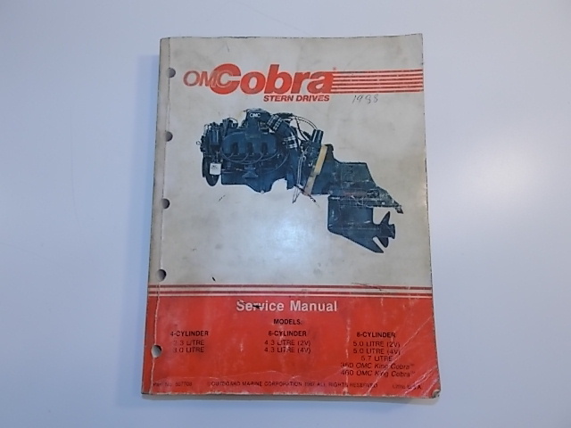 OMC Cobra Stern Drive 1988 Service Manual