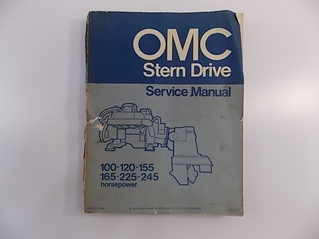 OMC Stern Drive Service Manual 1973 100 120 155 165 225 245HP 979866