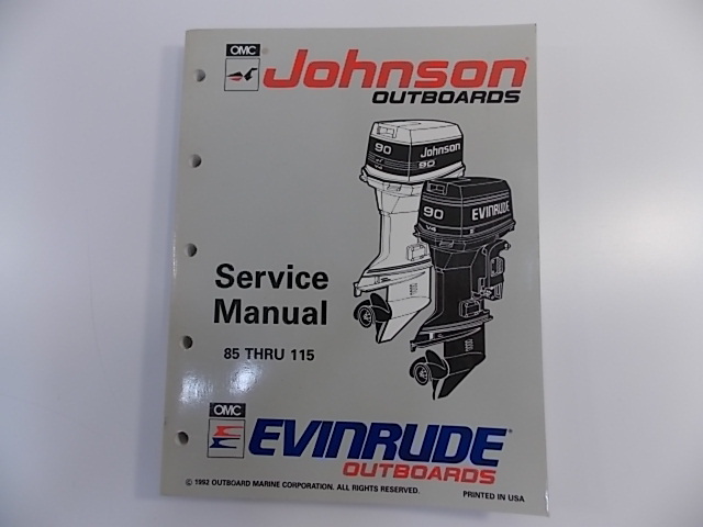 OMC Johnson Evinrude Service Manual 1993 85 115HP 508285