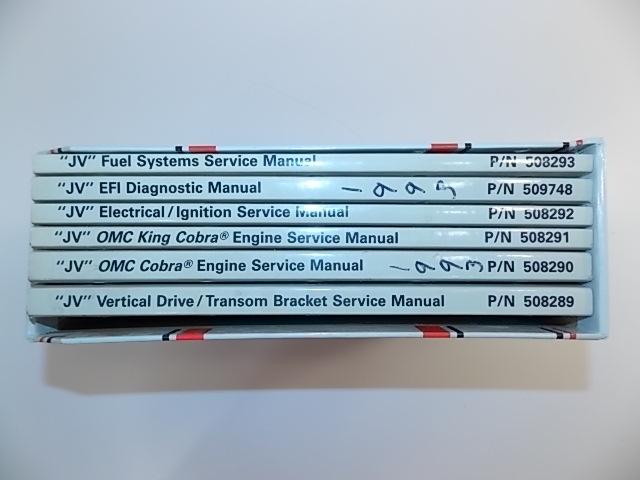 508288 0508288 OMC Cobra 1993 Stern Drive Service Manual "JV"
