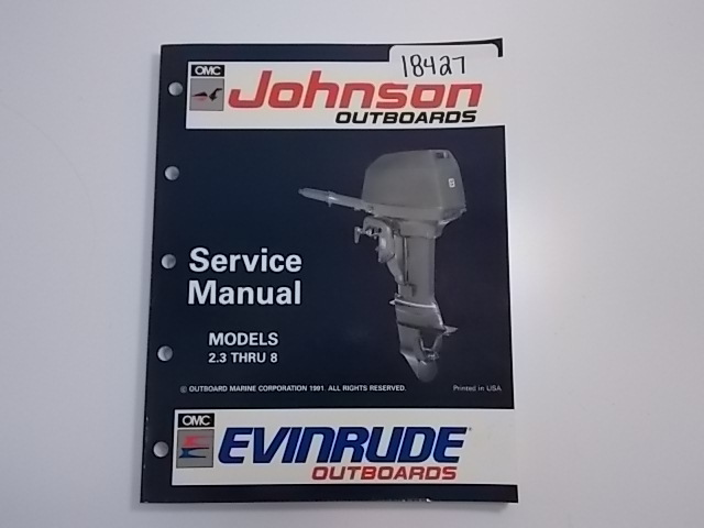 OMC Johnson "EN" 2.3 thru 8 Models Service Manual 1992 508141