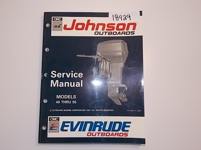 OMC Johnson "EN" 40 thru 55 Models Service Manual 1992 508143