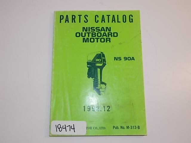 Nissan Outboard Motor Parts Catalog NS 90A 1992 M-313-B