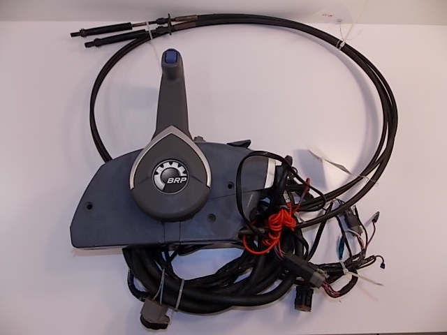 BRP Johnson Evinrude Side Remote Control Mount w/ Key & 9 Foot Cables 5006180
