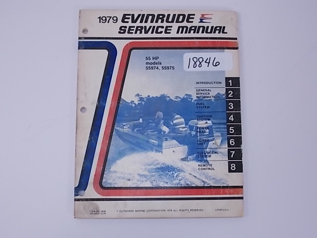 Evinrude Service Manual 5428 1979 55 HP Models 55974 and 55975