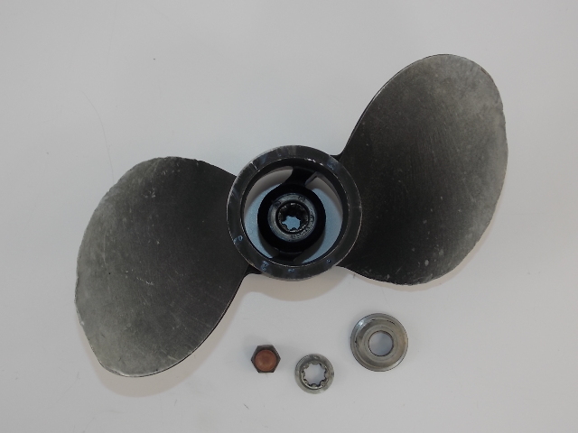 Mercury Aluminum Propeller 9-7/8 x 11 2 Blade 8 spline 48-33480A1 1970-1980 20HP