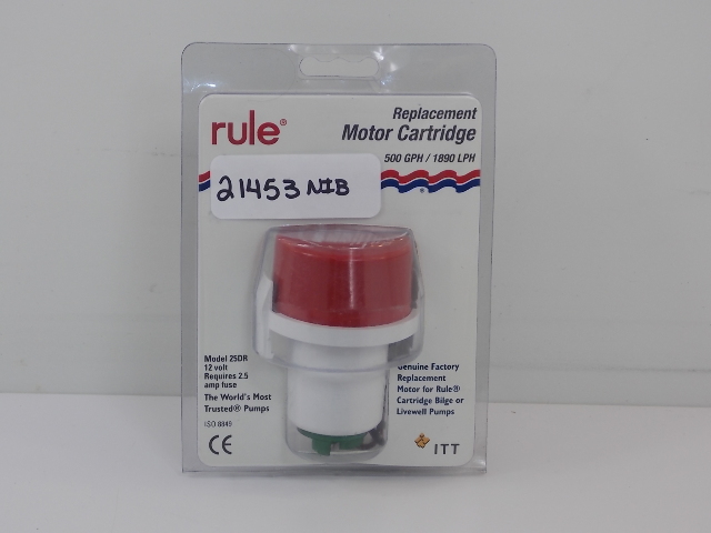 NEW Rule Replacement Motor Cartridge 25DR 500 GPH 1890 LPH