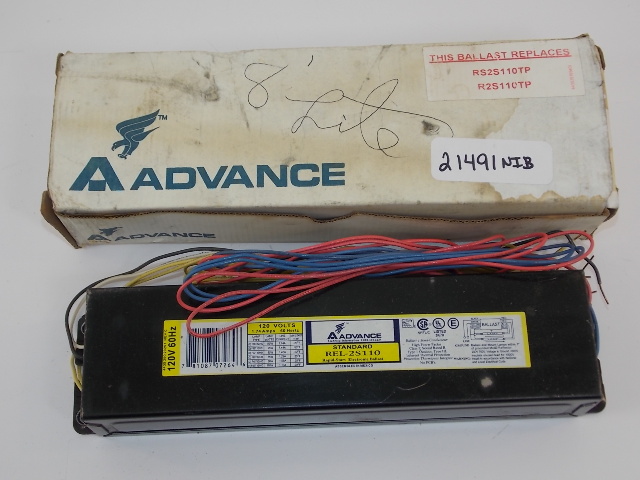 NOS Phillips Advance Ballast 120V 60Hz 1.74 Amp REL-2S110 TS2S110TP R2S110 TP