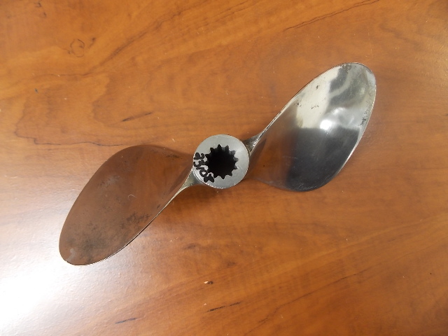 Vintage Stainless Steel Mercury Racing Propeller 9-1/2 X 19