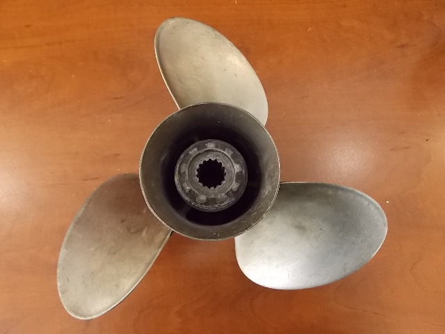 Used Mercury Stainless Steel Propeller  13-1/2X23 1961-UP  40-150HP 48-66140A4