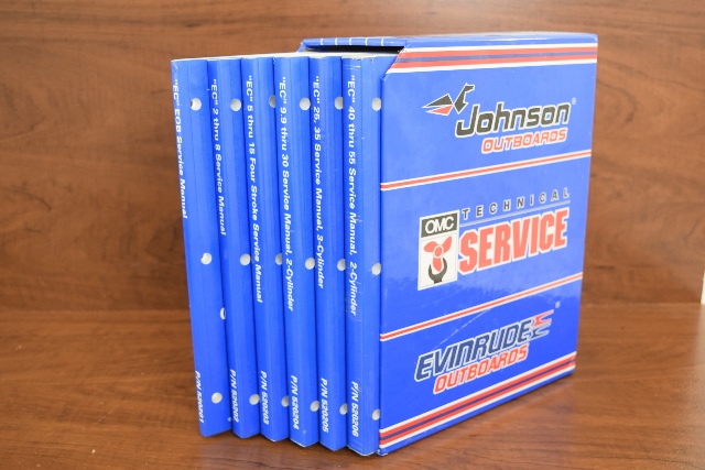 Johnson Outboard Shop Service Manual Set  "EC" 2 - 55 HP 2 and 3 Cylinder 520201