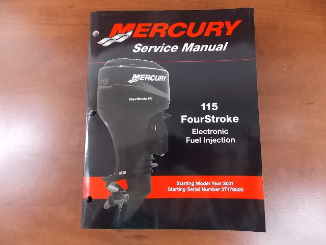 Used Mercury Service Manual Starting Model Year 2001 115 HP Four Stroke
