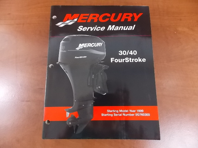 Used Mercury Service Manual 30/40 HP Four Stroke Starting Model Year 1999