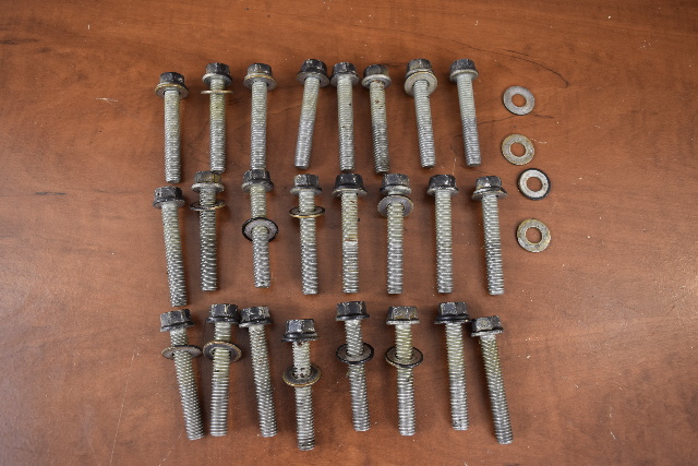Mercury 135 150 175 200 V6 Head Bolt Set of 24 98534 1978-2001