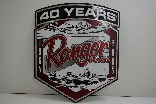 Used  Ranger Boat Sign 40 Year Anniversary 68-08