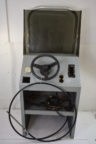 PS Marine Console 22" x 65.5" x 27" W/ Harness Steering Wheel Cable & Windshield